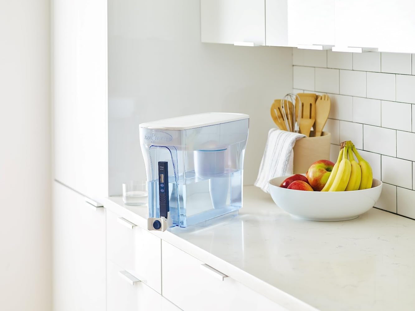 Dispensador de 23 tazas, filtro de agua de 5 etapas, listo para usar, con 0 TDS (certificado por IAPMO)