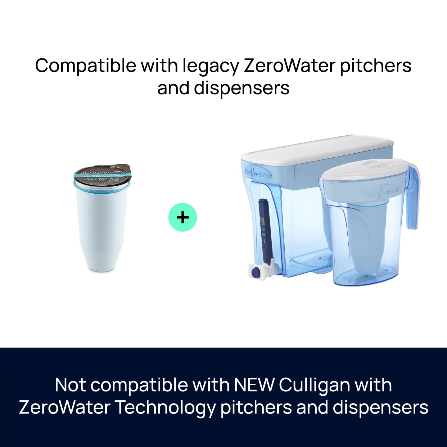 Dispensador de 23 tazas, filtro de agua de 5 etapas, listo para usar, con 0 TDS (certificado por IAPMO)